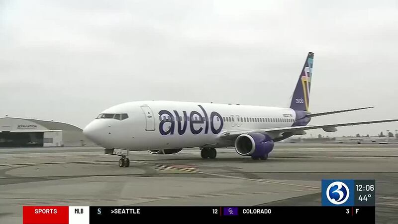 Avelo plane in New Haven - WFSB